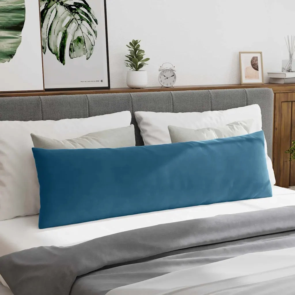 Cuscini da Divano 2 pcs Blu 145 x 40 cm Tessuto in Cords