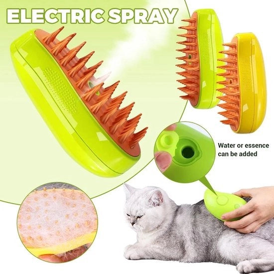 Kit di pettinatura per gatti e cani con setole corte, medie e lunghe per massaggi e pulizia