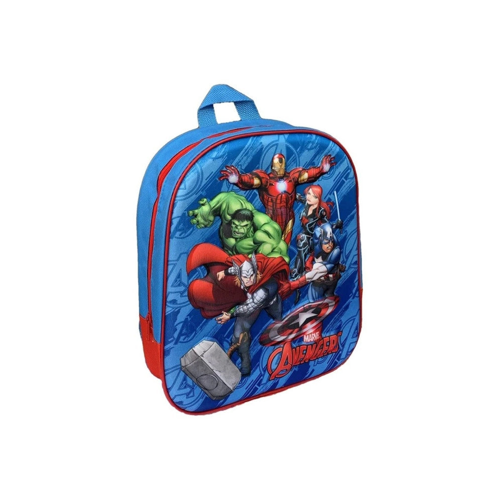 Trade Shop - Zainetto Avengers Stampa In Rilievo 3d Supereroi Bambini Scuola Asilo Elementari -