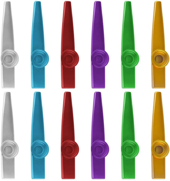 Strumento a fiato 14 pezzi - Materiale: lega di alluminio - Fiato nasale - Ideale per feste e regali per bambini