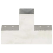 Connettore per Pali a Forma di T in Metallo Zincato 81x81 mm 145463