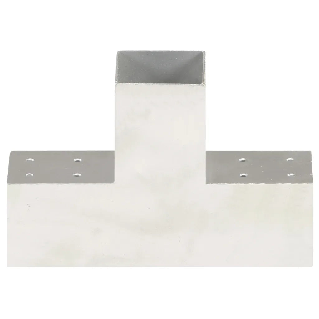 Connettore per Pali a Forma di T in Metallo Zincato 81x81 mm 145463