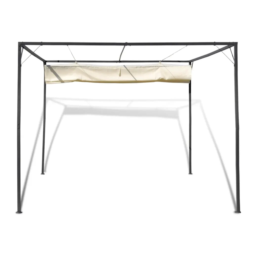 Gazebo da Giardino con Tettuccio Retrattile 40786
