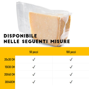 BUSTE SACCHETTI SOTTOVUOTO CONFEZIONE 50 PEZZI 20x30