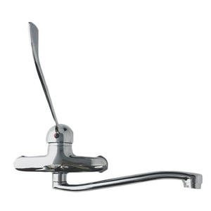 Rubinetto miscelatore parete con leva clinica e canna girevole