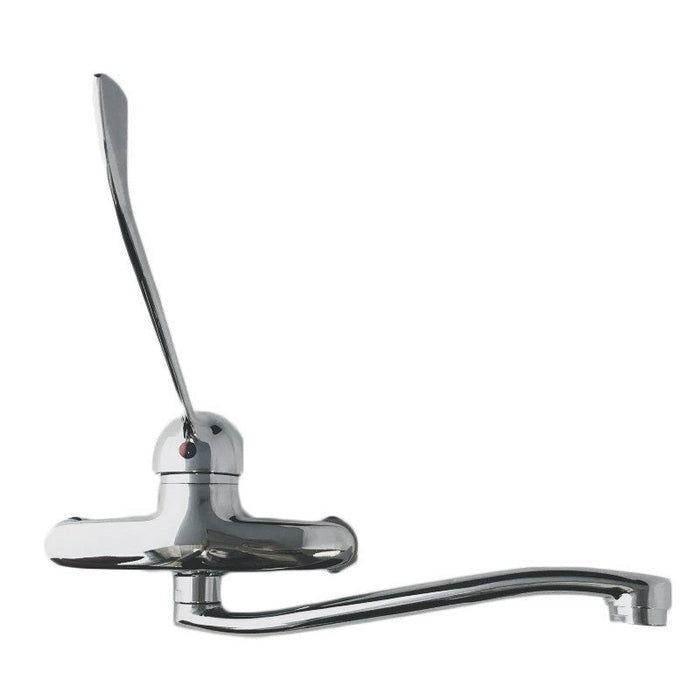 Rubinetto miscelatore parete con leva clinica e canna girevole