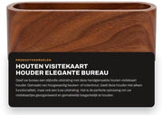 Supporto per biglietti in legno artigianale - Cassa di archiviazione per 20-35 biglietti - Design elegante e duraturo - Realizzato in betulla/noce - Supporto per biglietti