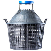KADAX Lady's Balloon 5L Carboy per vino e liquori in un cestello Bottiglia da un gallone per vino con tappo