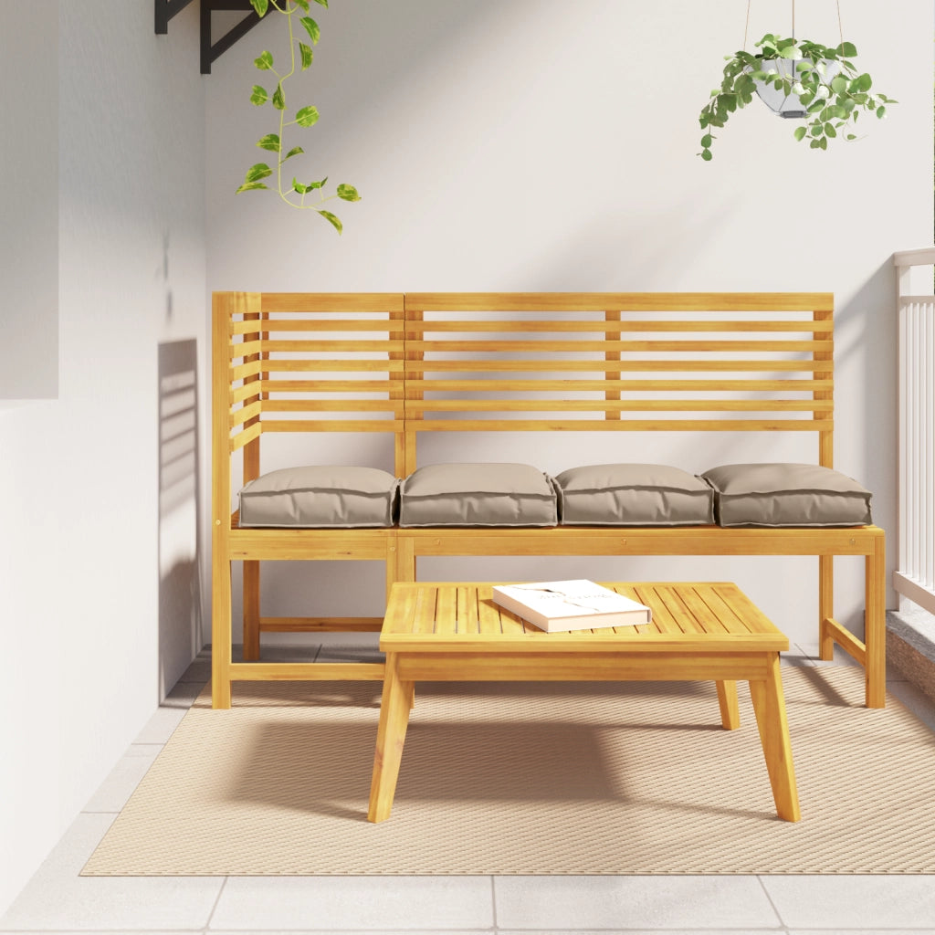 Cuscini per pallet per seduta 4 pezzi Tortora 40x40x8 cm Tessuto Oxford