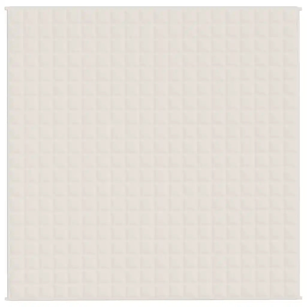 Coperta Ponderata Crema Chiaro 200x200 cm 13 kg Tessuto 350761