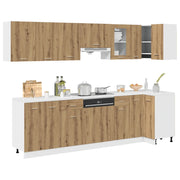 Set di Mobili da Cucina 11 pz Lyon Rovere Artigianale Truciolato 3328580