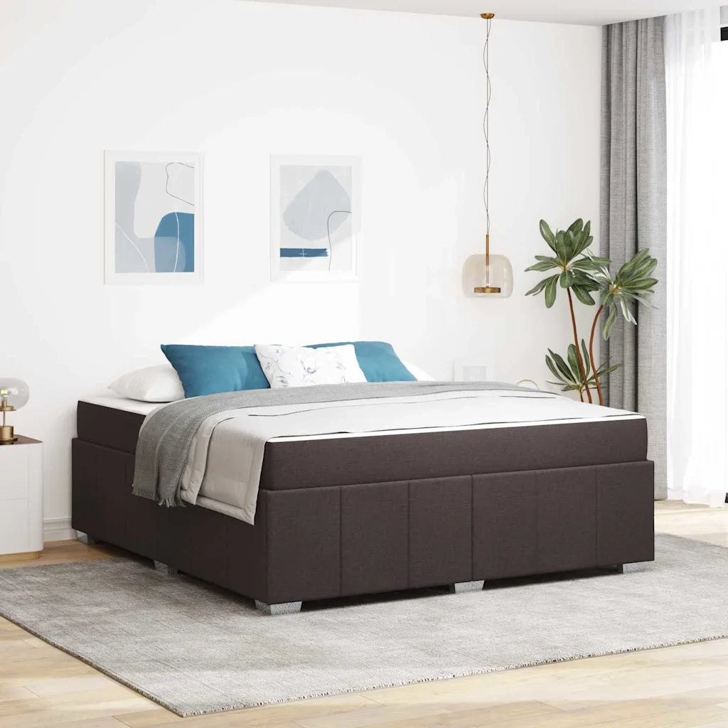 Struttura del letto Marrone Scuro 180 x 200 cm Tessuto 3398303