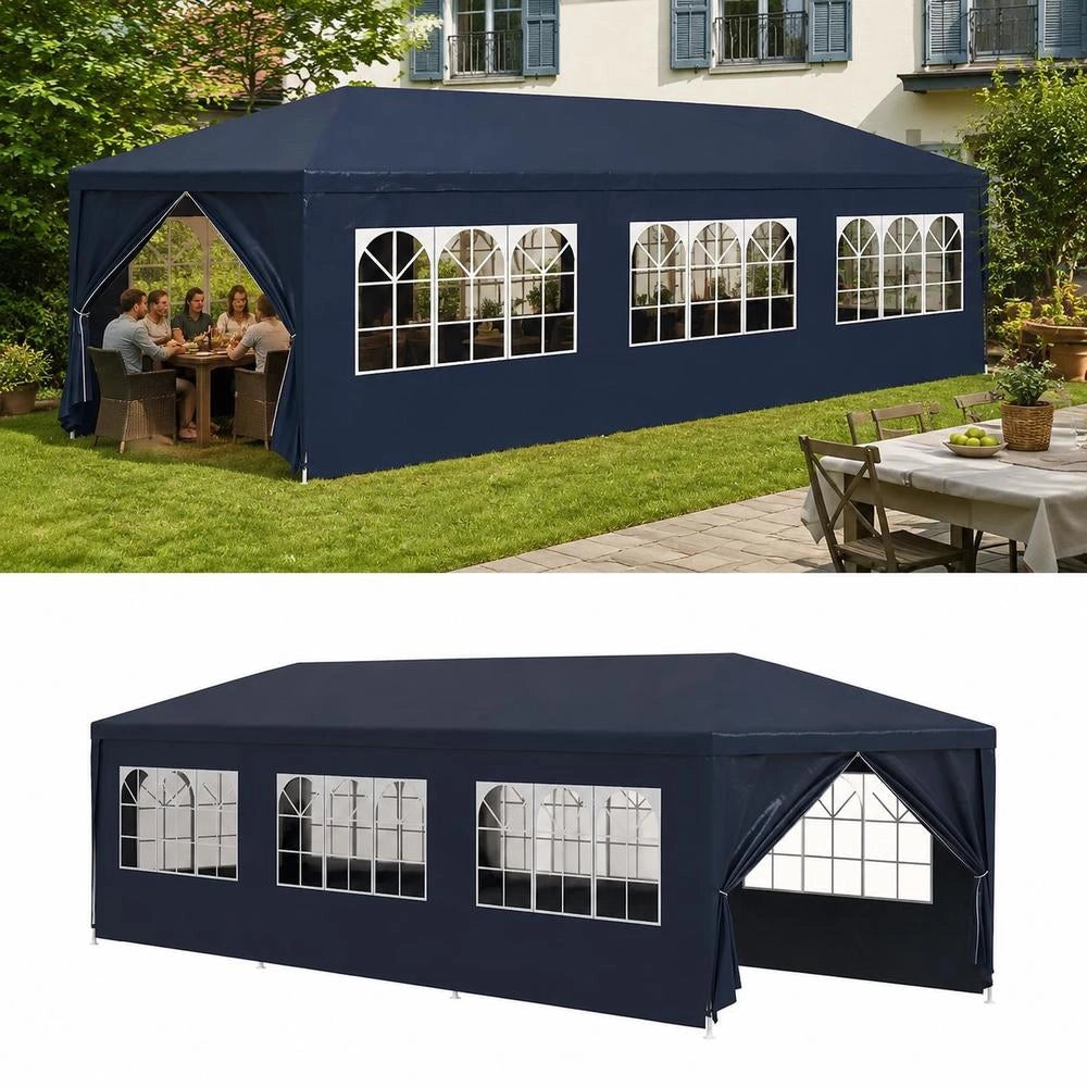 Party Tent 3x9 M Blue