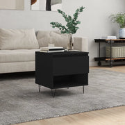 Tavolino da Salotto-Tavolino da soggiorno-Tavolo Nero 50x46x50 cm in Legno Multistrato 711102