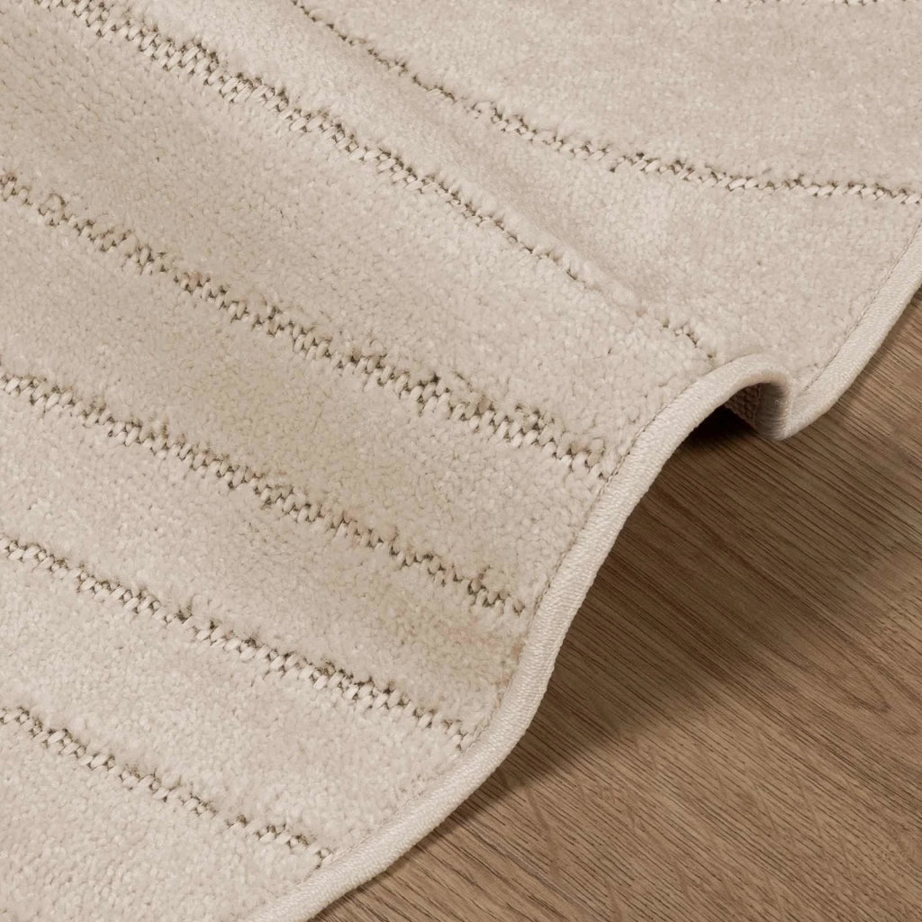 Tappeti per area Rotondo PALMERAS Beige Ø 160 CM Poliestere 42022646