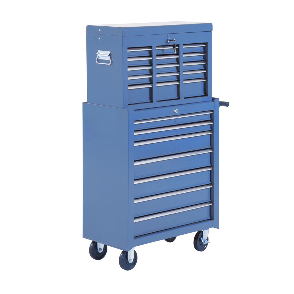Carrello per attrezzi con cassettiera e cassetta ¨C Zephmum ¨C Bl¨´, metallo, 60x40x138 cm