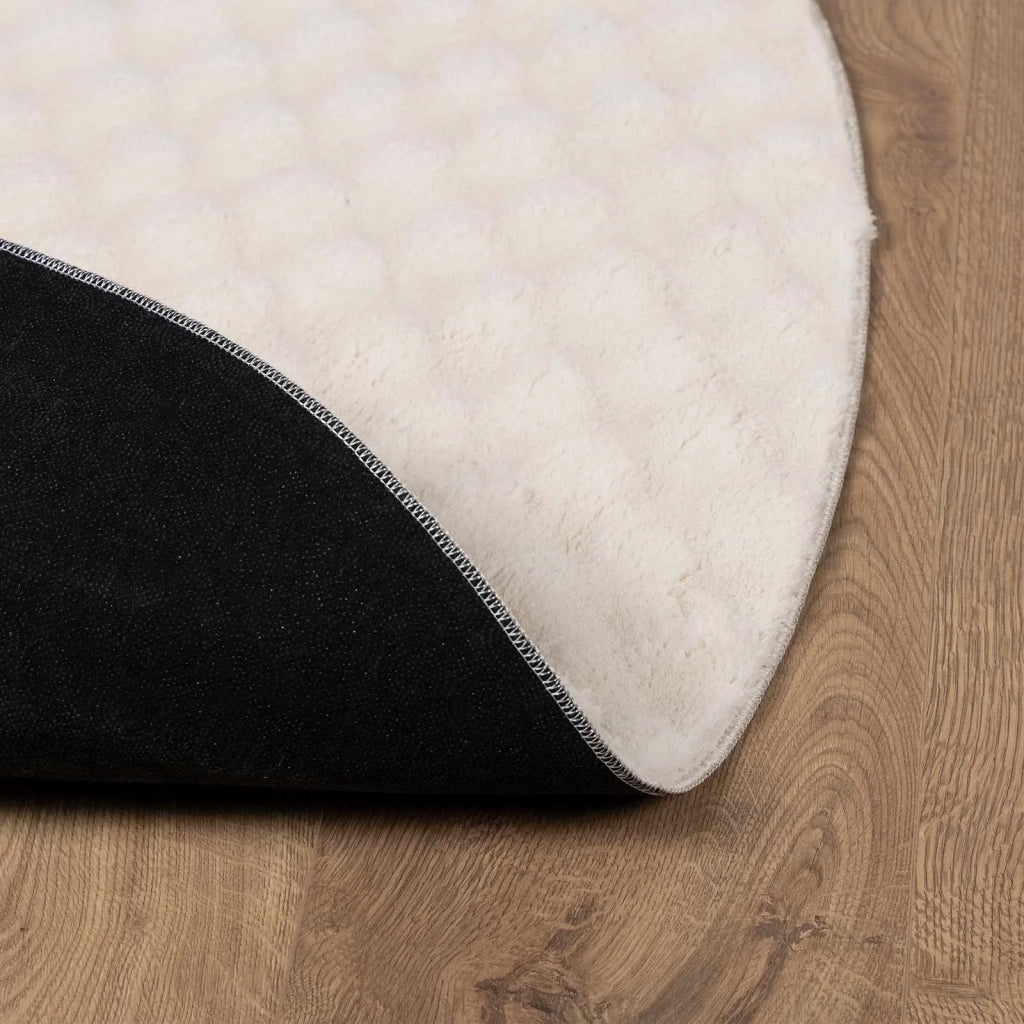 Tappeti per area Rotondo SIROLO Beige Ø 120 CM Poliestere 42022749