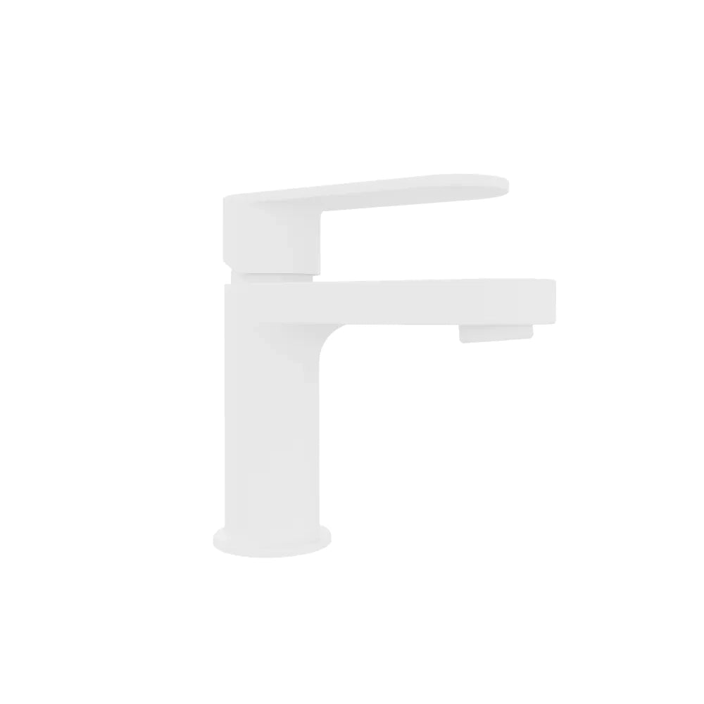 Set miscelatori lavabo 13cm bidet miscelatore doccia con deviatore bianco opaco | Margot