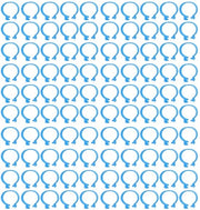 Anelli per polli 100 pezzi - Anelli per polli, anatre, oche - Materiale PP - Adatti per polli, anatre, oche - Duraturi - Anelli di identificazione per polli