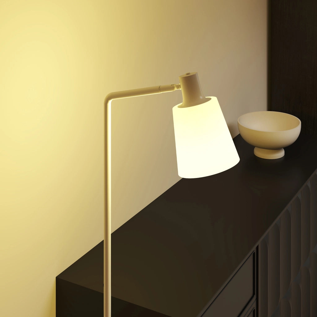 Lampada da Terra LED Regolabile 3 Temperature Colore 3000K-6500K ¨C zephmum ¨C Bianco