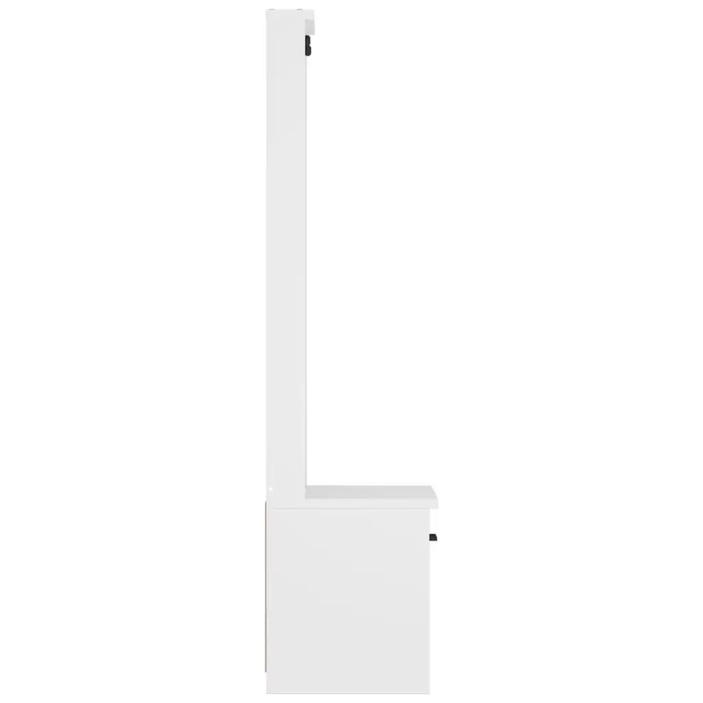 Albero da Ingresso SANDNES Bianco 45x40x159,5 cm Legno di Pino