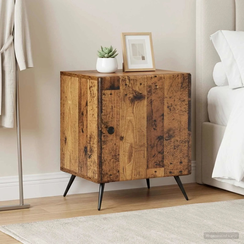 Armadio da Notte 2 pcs Legno antico 43 x 34,5 x 50 cm 895502