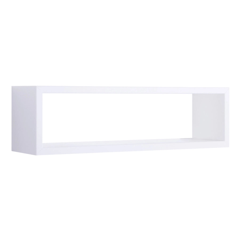 Mensola da Muro Modello REGOLO, Pensile Bagno, Mensola da Parete, Scaffale da Parete, 60x17 p15.5 cm. Finitura  BIANCO - MADE IN ITALY