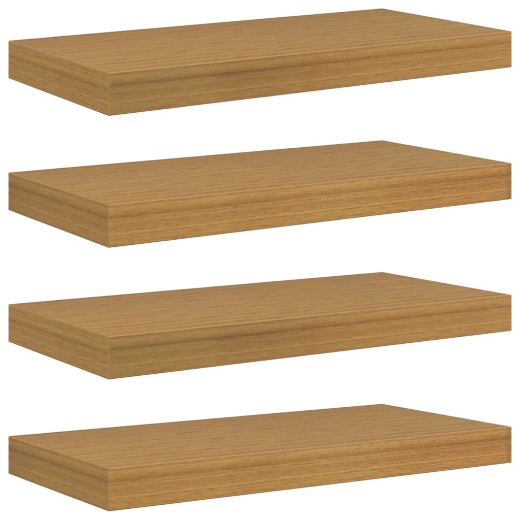 Scaffale da parete A parete 4 pcs Beige 50 x 23,5 x 4 cm 42019988