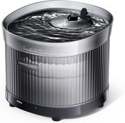 Pet fonteino per gatti con sensore di movimento e pompa silenziosa senza fili, fonteino per gatti BPA-free con batteria 7800mAh, fonteino per gatti facile da pulire con LED intelligente, 2L