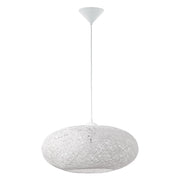 Lampadario A Sospensione Classico Campilo Policarbonato Bianco 1 Luce E27