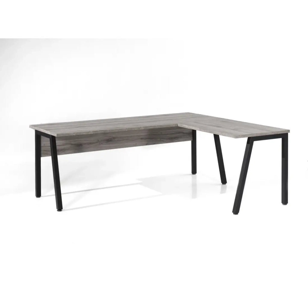 Set di 8 mobili da ufficio professionale color grigio effetto legno collezione SOON