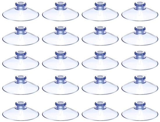 Zuignappen in PVC trasparente, 20 pezzi, ronde, acqua resistenti, alta qualità