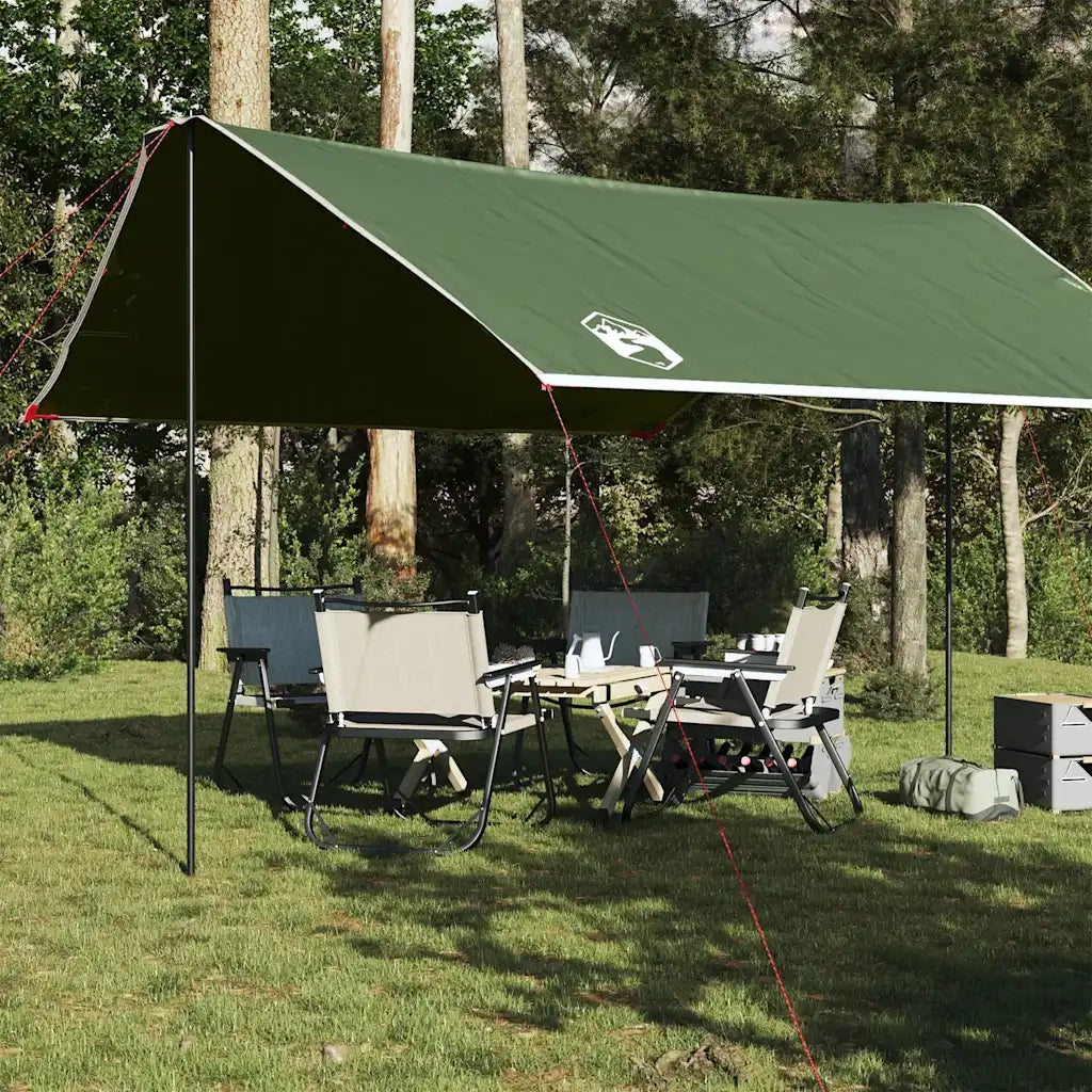 Telone da campeggio | Tenda da campo Verde 430x380x210 cm Impermeabile