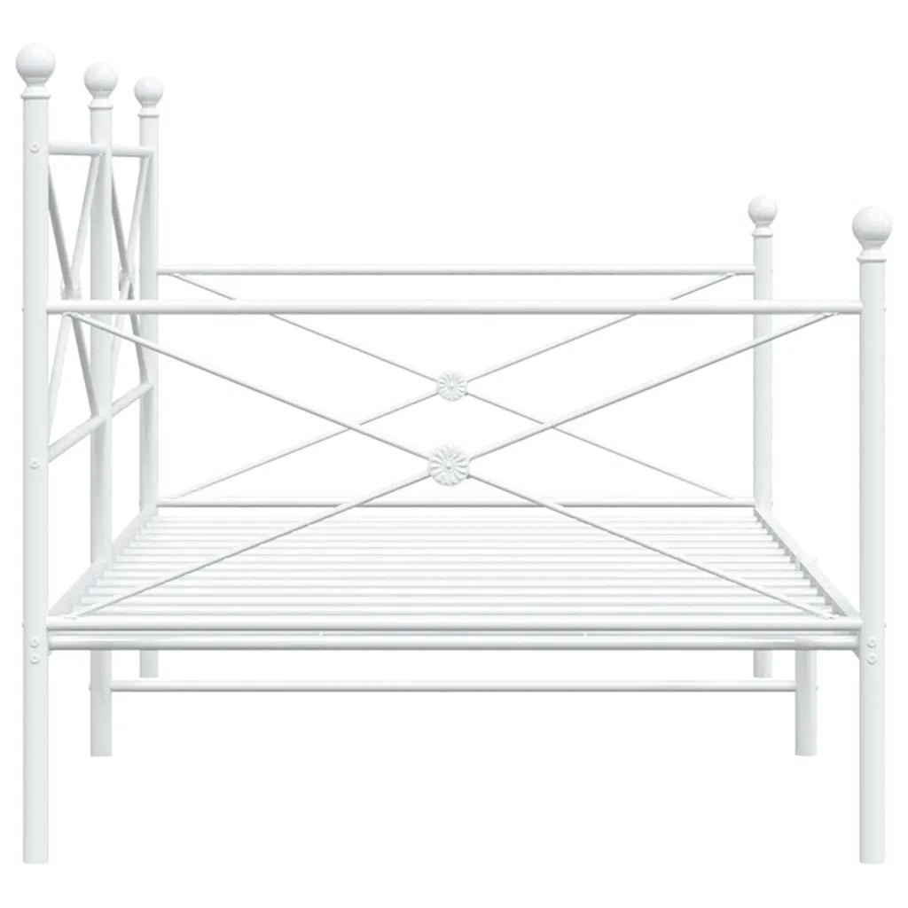 Dormeuse senza Materasso Bianco 100x200 cm in Acciaio 4104684