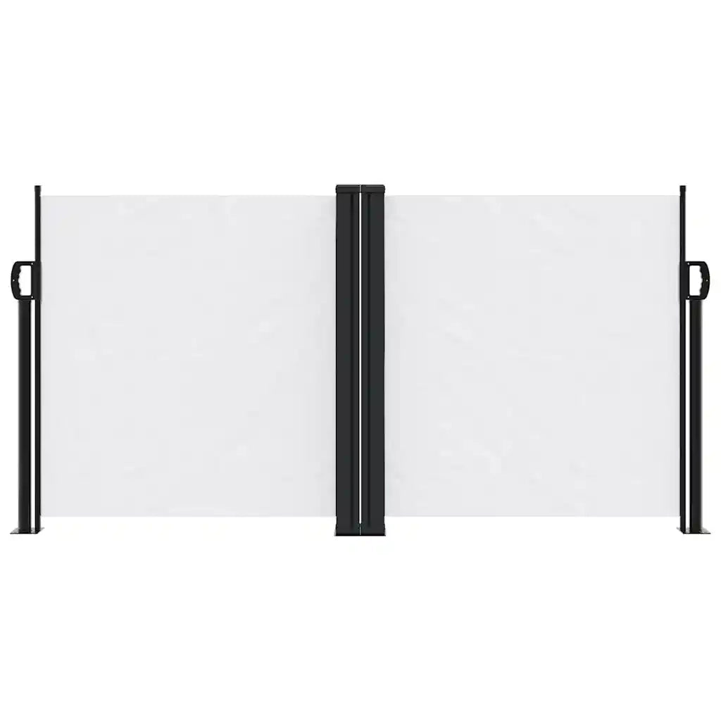 Tenda da Sole Laterale Retrattile Bianca 120x1200 cm