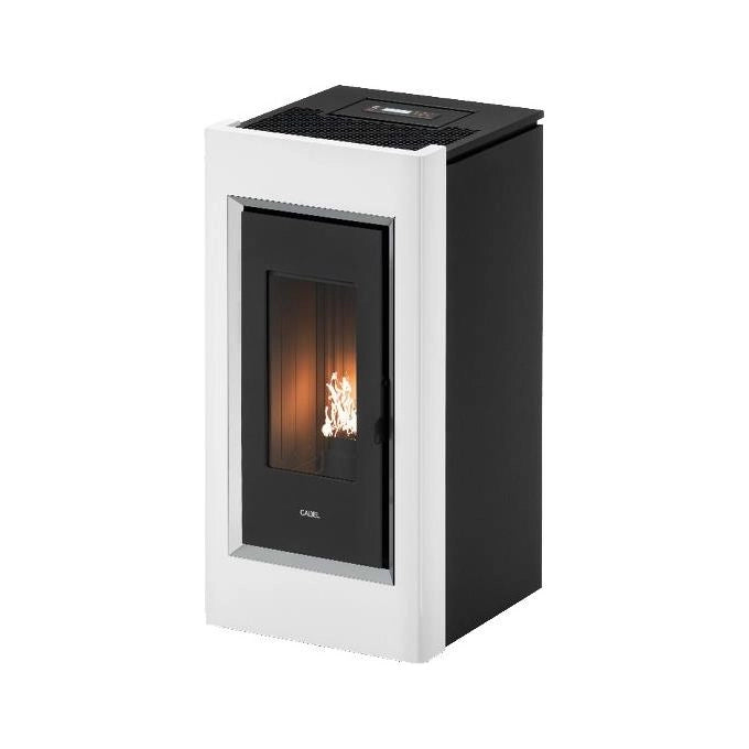 Cadel Prince 11 stufa Libera installazione Pellet Nero, Bianco