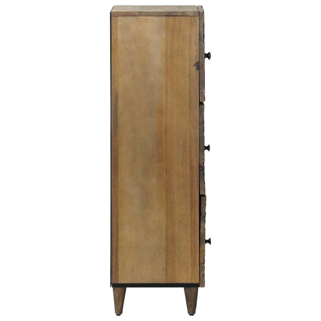 Mobile Alto Marrone 40 x 33,5 x 110 cm Legno di mango massello 4018361