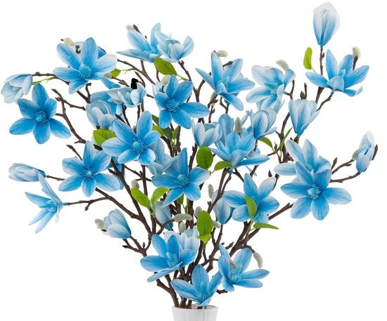 3 Pezzi di Finte Magnolia - Fiori Faux per Matrimonio e Decorazione di Casa