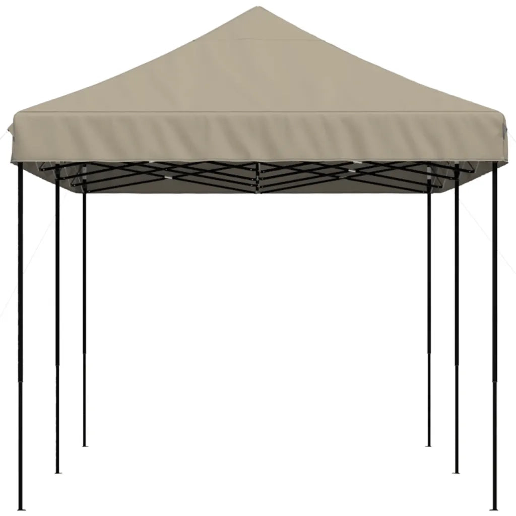 Tenda da Festa Pieghevole Pop-Up Tortora 580x292x315 cm