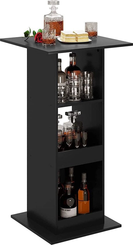 Scrivania a pannelli - Cucina - Comparto di stoccaggio - Risparmio di spazio - Materiale in legno massello - 60cm x 60cm x 112cm - Eichen + bianco