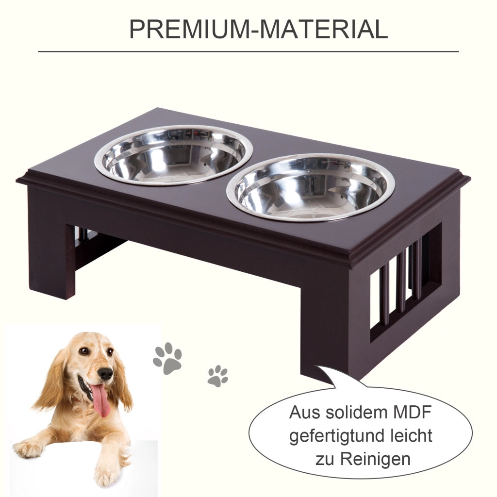 Ciotola per Cani Elevata con 2 Ciotole in Acciaio Inox 900ml ¨C Minimal ¨C 2x900ml