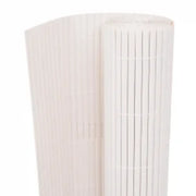 Recinzione da Giardino a Doppio Lato 90x400 cm Bianca 317146