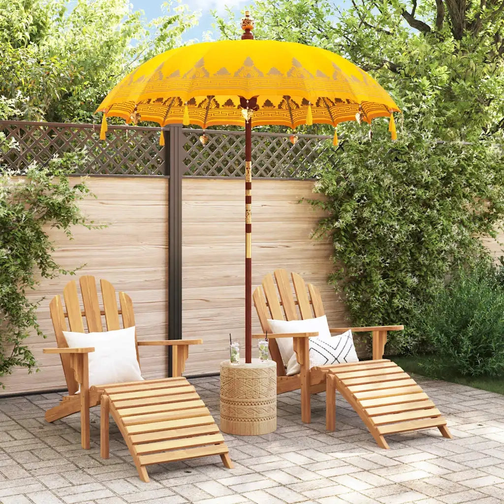 vidaXL Parasol Balinese Giallo (180-190) x 260 cm