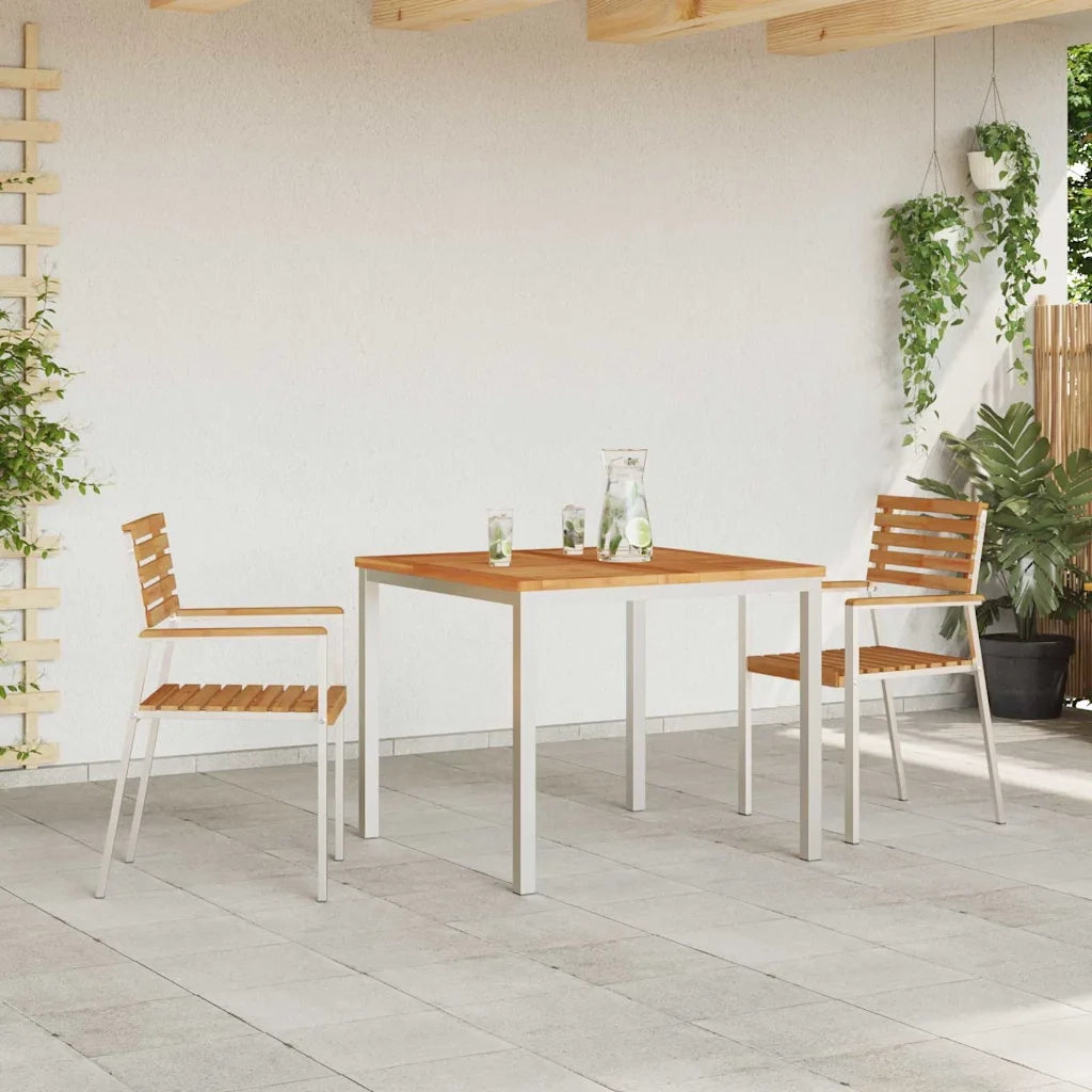 Sedia da Giardino 2 pcs Olio Naturale Legno di teak solido 42006199