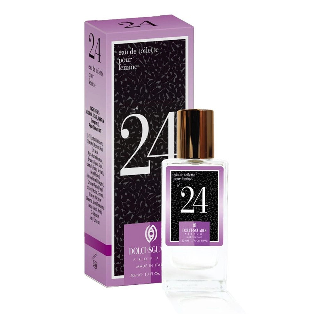 Trade Shop - Profumo Corpo Eau De Toilette Da Donna N°24 50ml Fragranza Seducente Misteriosa 009227 -