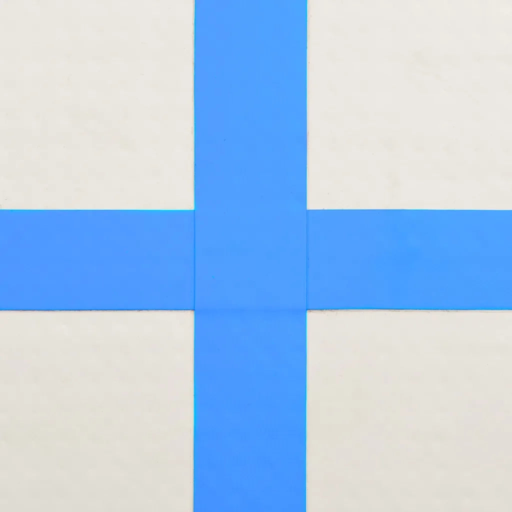 Tappetino Ginnastica Gonfiabile con Pompa 300x100x20cm PVC Blu CFW2405622