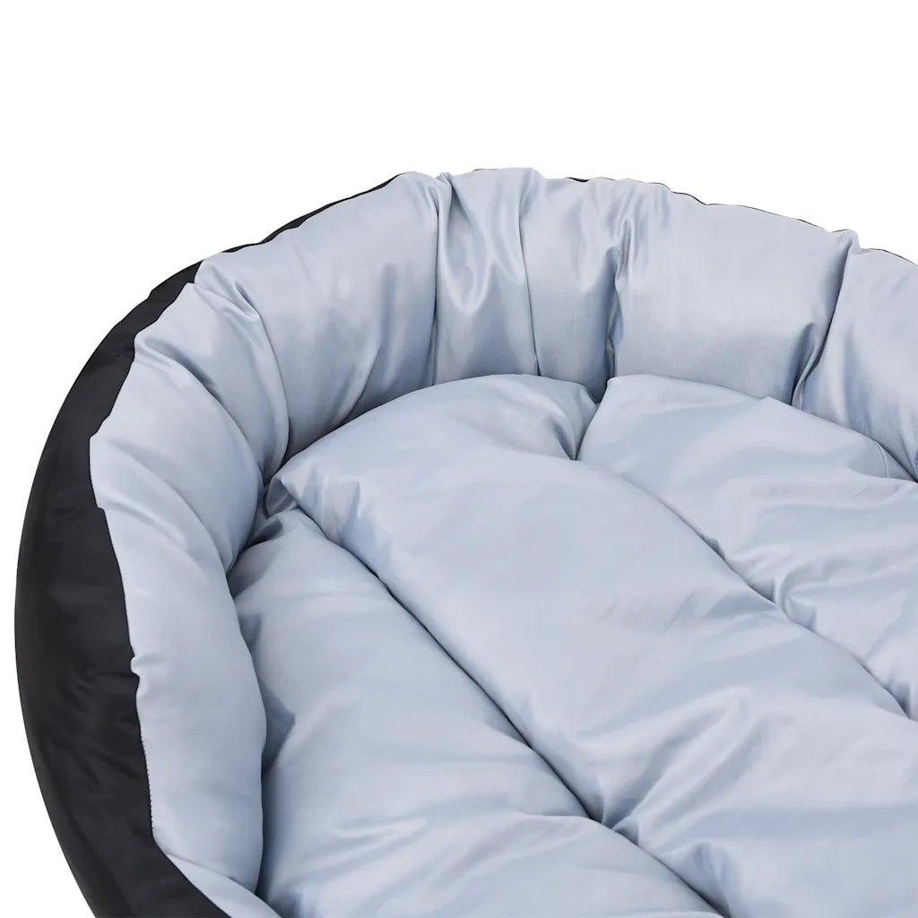 Cuscino per Cani Reversibile Lavabile Grigio Nero 150x120x25 cm CFW8645148