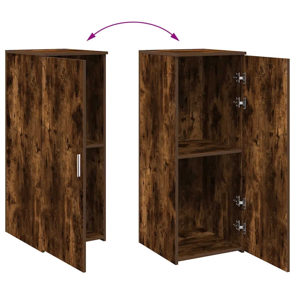 Mobile Portaoggetti Rovere Fumo 40x45x103,5 cm in Truciolato 859037