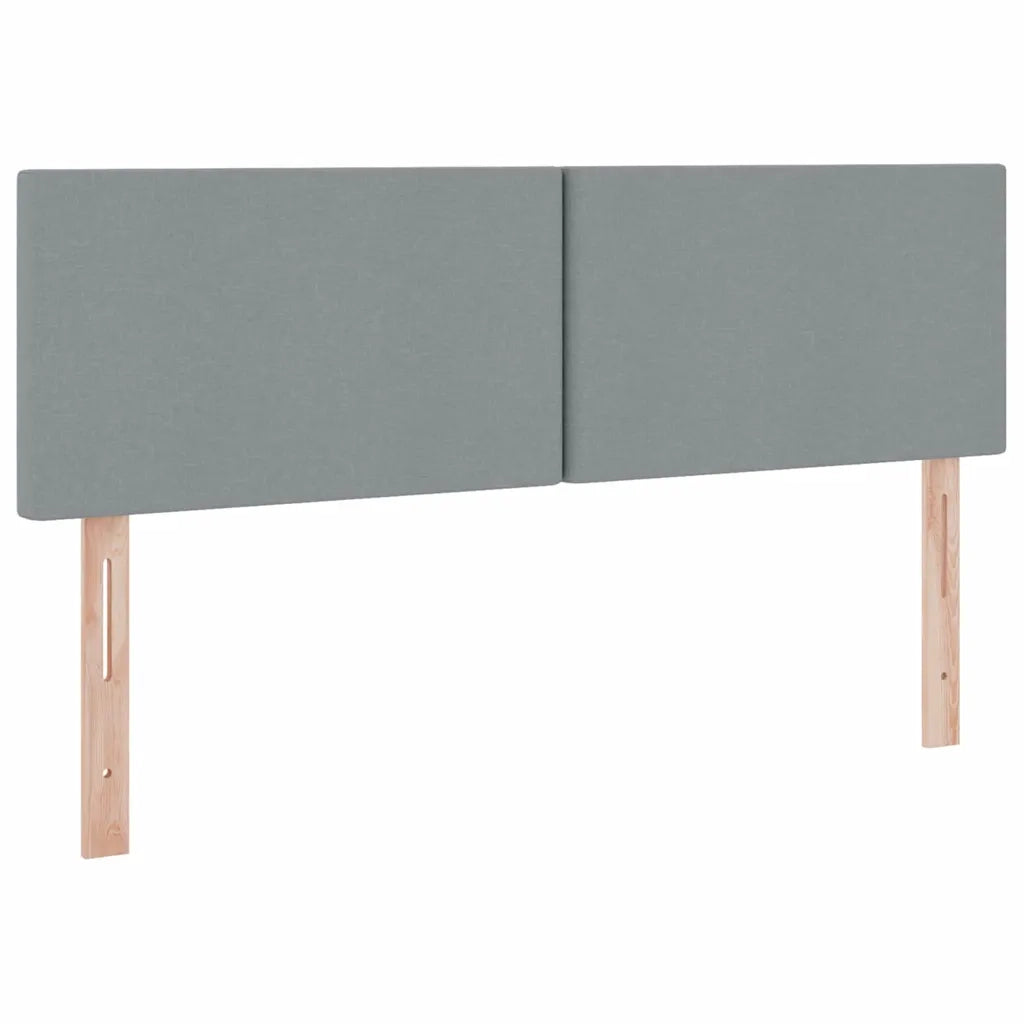 Letto con contenitore LED e materasso Grigio Chiaro