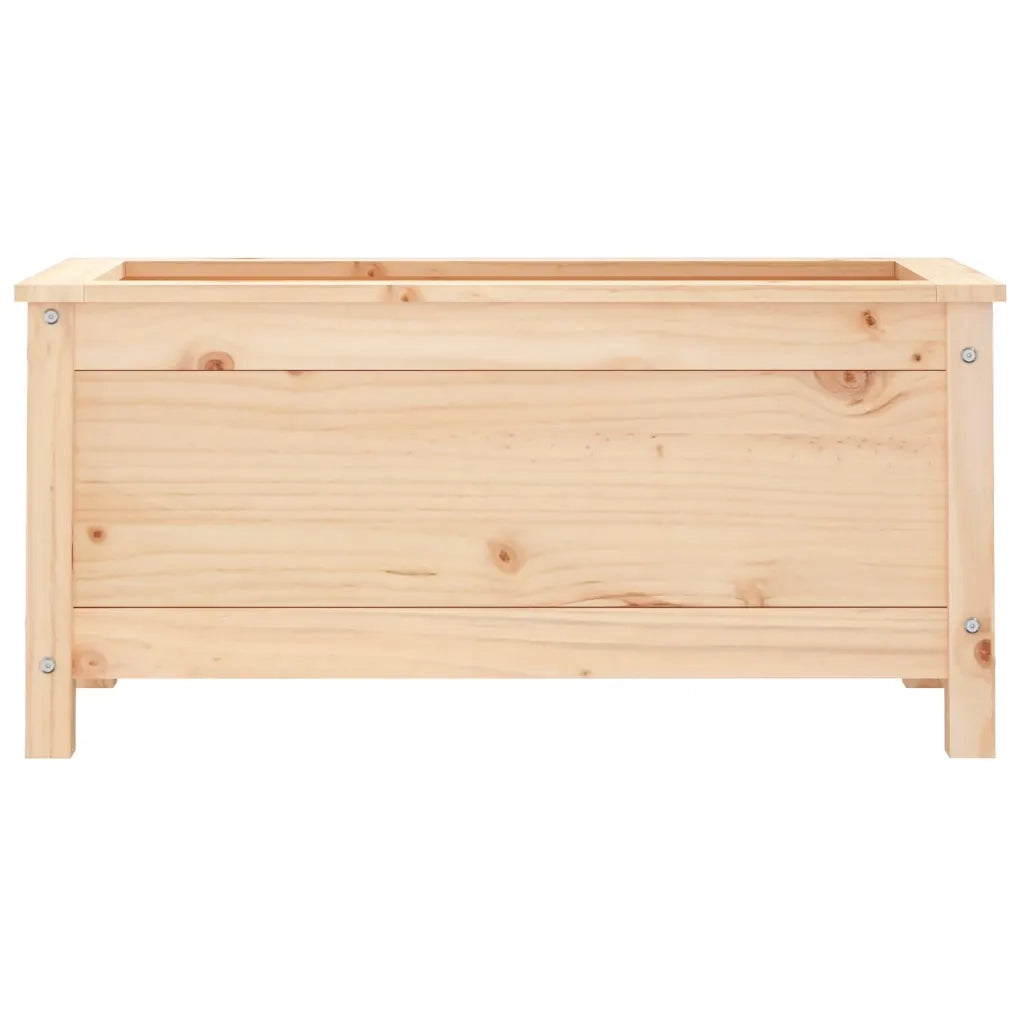 Fioriera da Giardino-Vaso da Esterno 82,5x40x39 cm in Legno Massello di Pino